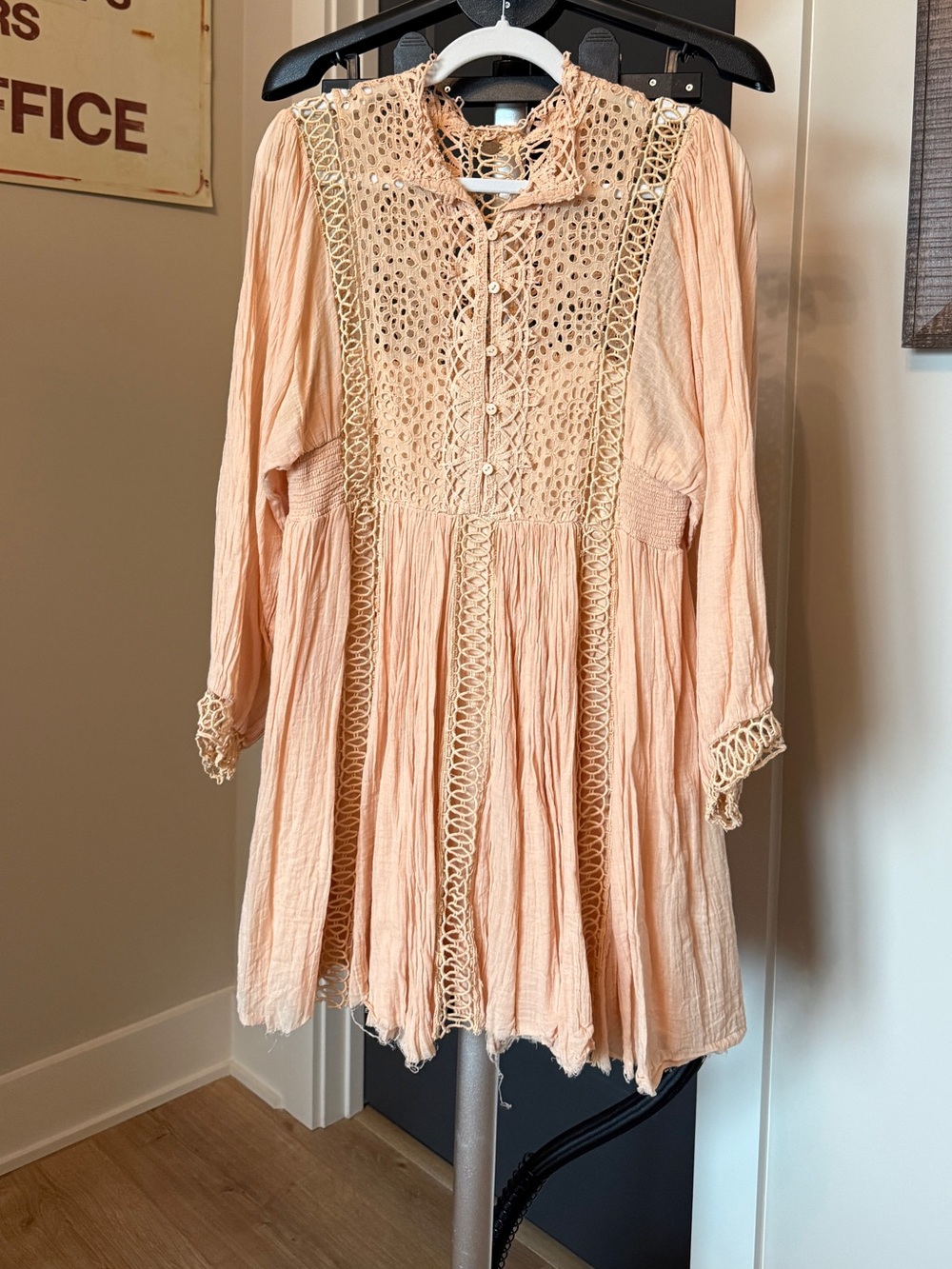 Free People peach dress- medium
